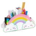thumbnail image 1 of Soporte para bolígrafos MeCIDS Acrylic Rainbow Supply Caddy para escritorio, 1 of 8