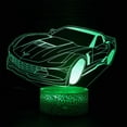 thumbnail image 1 of Coches deportivos con luz nocturna LED 3D que cambian de color para niños, 1 of 1