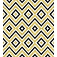thumbnail image 3 of Geometric Duvet Cover Set, Motif of Zig Zag and Squares Contemporary Design Art Print, Decorative 2 Piece Bedding Set with 1 Pillow Shams, Twin Size, White Black and Yellow, by Ambesonne, 3 of 3