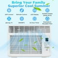 thumbnail image 4 of ZOKOP 5000BTU WAC-5000 115V 450W Air Conditioner White ABS Window Type Refrigeration/Fan/Dehumidification, 4 of 12