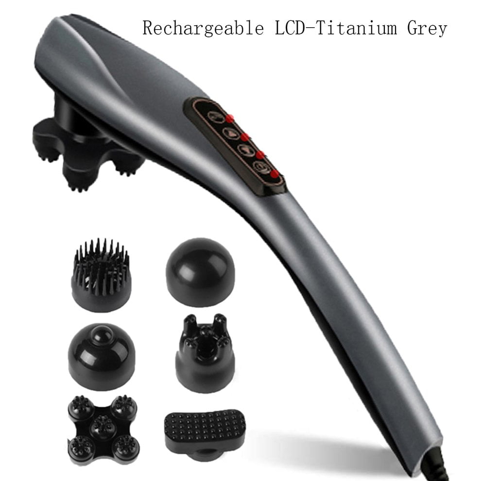 Handheld Back Massager 10 Speeds & 12 Modes Cordless Massager Deep ...