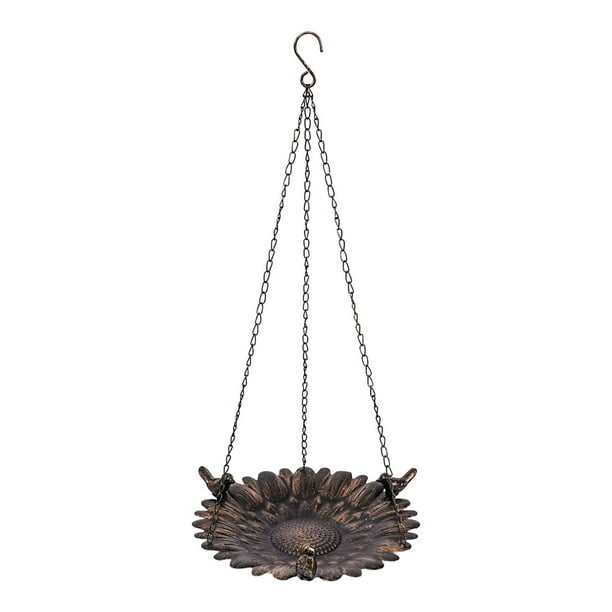 Comedero para pájaros, baño para pájaros colgante, cuenco de agua de diseño Retro elegante para exteriores, bandeja para beber para loros, Patio, jard