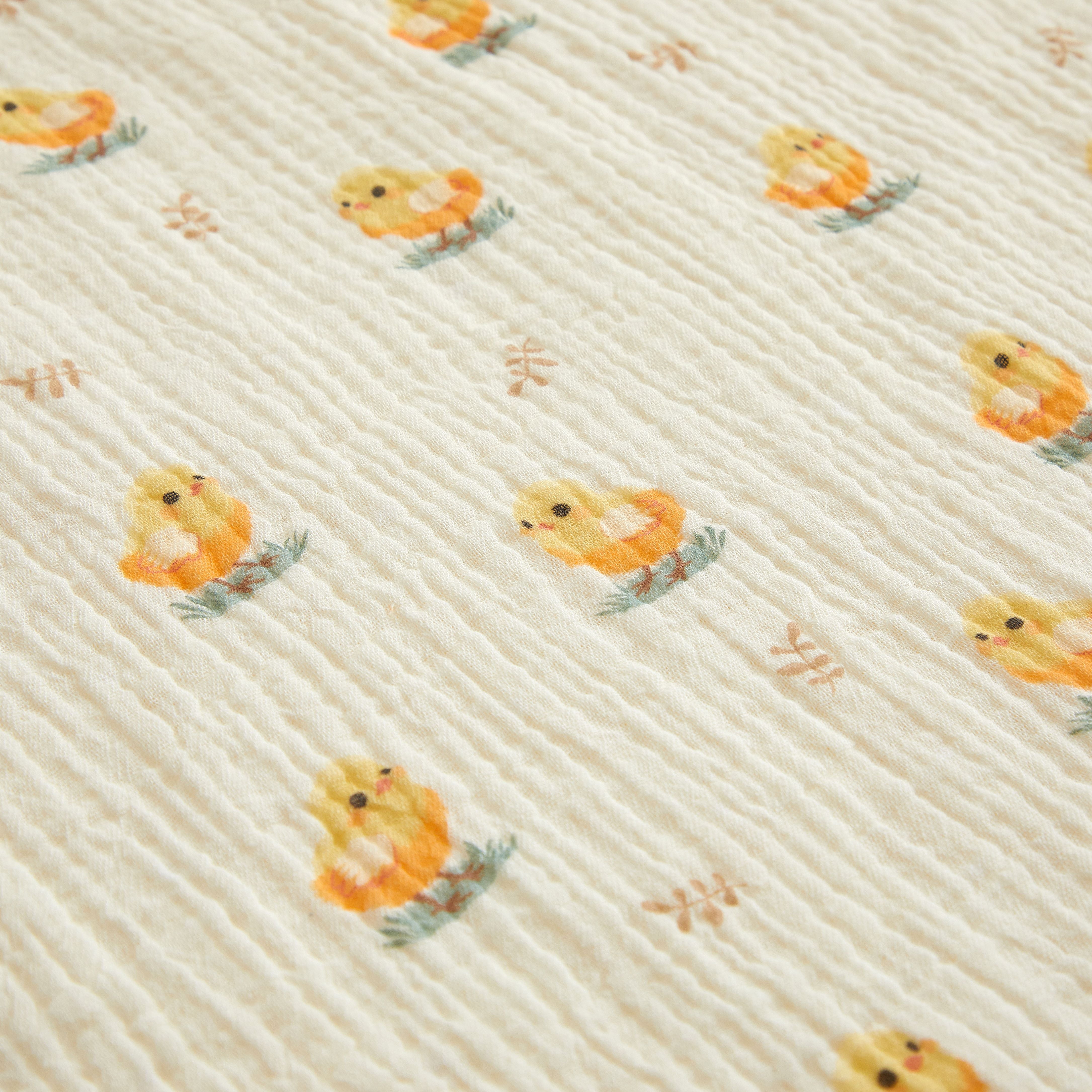 Little Nest Duck Muslin Blanket with Lovey 30" x 40"