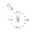 thumbnail image 1 of 3D Small Fish Bubble Stereo Acrylic Mirror Wall Clock Home Decoration Wall Clock, 1 of 2