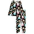 thumbnail image 3 of Suhoaziia Pajamas for Women Set Plus Size Long Pajama Pant Nightwear for Home Indoor Jogger,Painted Eggshell Rabbit 2-Pack Crewneck Long Sleeve Clothing Fit Easter Gift Size M, 3 of 4
