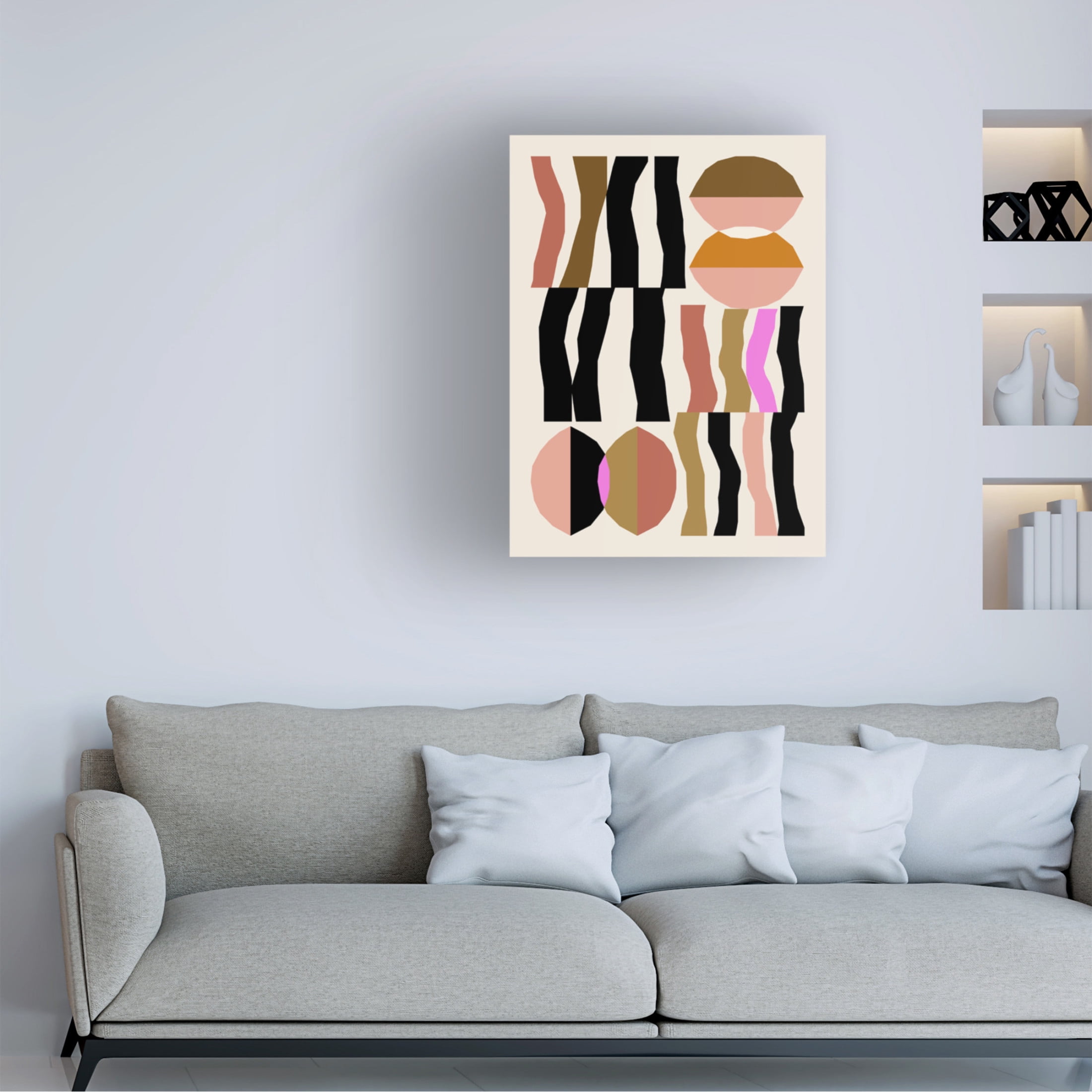 Trademark Fine Art NKTN Abstract composition 26 Canvas Wall Art