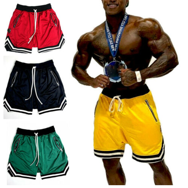 Pybcvrrd Men Casual Shorts Pants Athletic Breathable Mesh Running