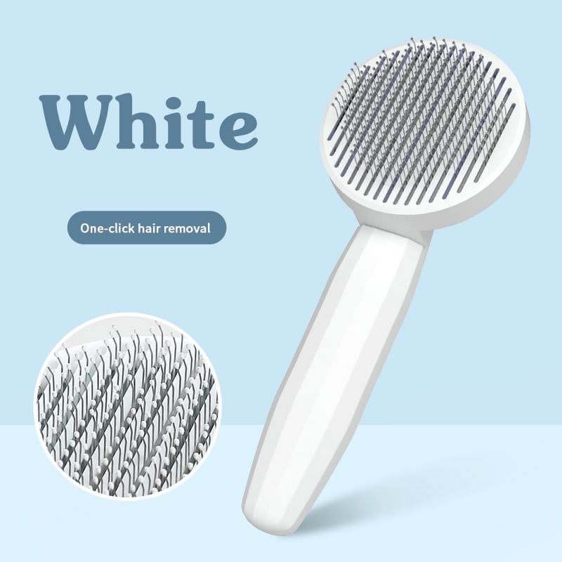 2 in 1 Double Sided Deshedding Dematting Brush & Undercoat Rake Comb for Dogs and Cats Pet Grooming Brush Garstor Cat Dog Brush Ideal for Medium or Long Hair Cat and Dog Dog Cat Hair Brush to Remove Furs & Tangles 