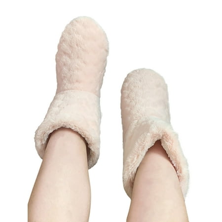 

SIMANLAN Mens Womens Slippers Boots Plush Lined Winter Warm Indoor House Shoe Ankle Booties