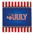 thumbnail image 3 of Ambesonne 4th of July Shower Curtain, America Flag Pattern, 69"Wx75"L, Multicolor, 3 of 5