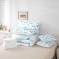 thumbnail image 6 of jejeloiu Blue Cute Bowknot 7-Piece Twin Bedding Sets,Kawaii Bowtie Bedding Comforter Set,Chic Ribbon Bow Tie Sheet Sets For Girls,Microfiber Bedroom Decor Reversible, 6 of 8