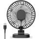 thumbnail image 1 of Ventilador USB con clip, viento fuerte, ultra silencioso, pequeño ventilador de escritorio con abrazadera fuerte, ajustable de más de 360°, 3 velocidades USB-C con cable, mini ventilador, 1 of 7