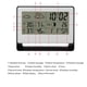 thumbnail image 2 of Higrómetro Inalámbrico Para Exteriores, Reloj Despertador, Tecnología Rf, Medidor De Humedad Digital Con Sensor Inalámbrico Para El Jardín De La Cocina Del Hogar Moyic EL008227-00, 2 of 6