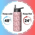 thumbnail image 4 of 18oz Vacuum Insulated Pig Themed Themed Pig Themed Water Bottle Camping & Hiking Stainless Steel Leak Proof Hot Cold, 4 of 6