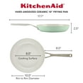 thumbnail image 2 of KitchenAid Hard Anodized Ceramic Fry Pan - 10"/25cm Pistachio, 2 of 4