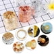 thumbnail image 4 of Lámina de resina dorada, 3 botellas de lámina de metal de 15 gramos para uñas, pinturas, manualidades, mucosidad y joyería de resina Fokelyi HMHZ1626, 4 of 7