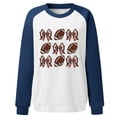 thumbnail image 3 of TINZ Chandail à Capuchon Décontracté et Épais à Imprimé Rouge pour Femmes Sweat à Capuche Floral Sans Capuche Couleur Courte, 3 of 3