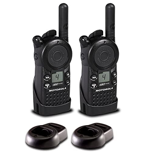 2 x Motorola CLS1410 UHF 1 W Radio Bidireccional de 4 Canales Pack de 2 Motorola
