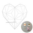 thumbnail image 1 of Wall Grid Decorative Heart shaped Photo Hanging Display Picture Wall Rack, 1 of 7