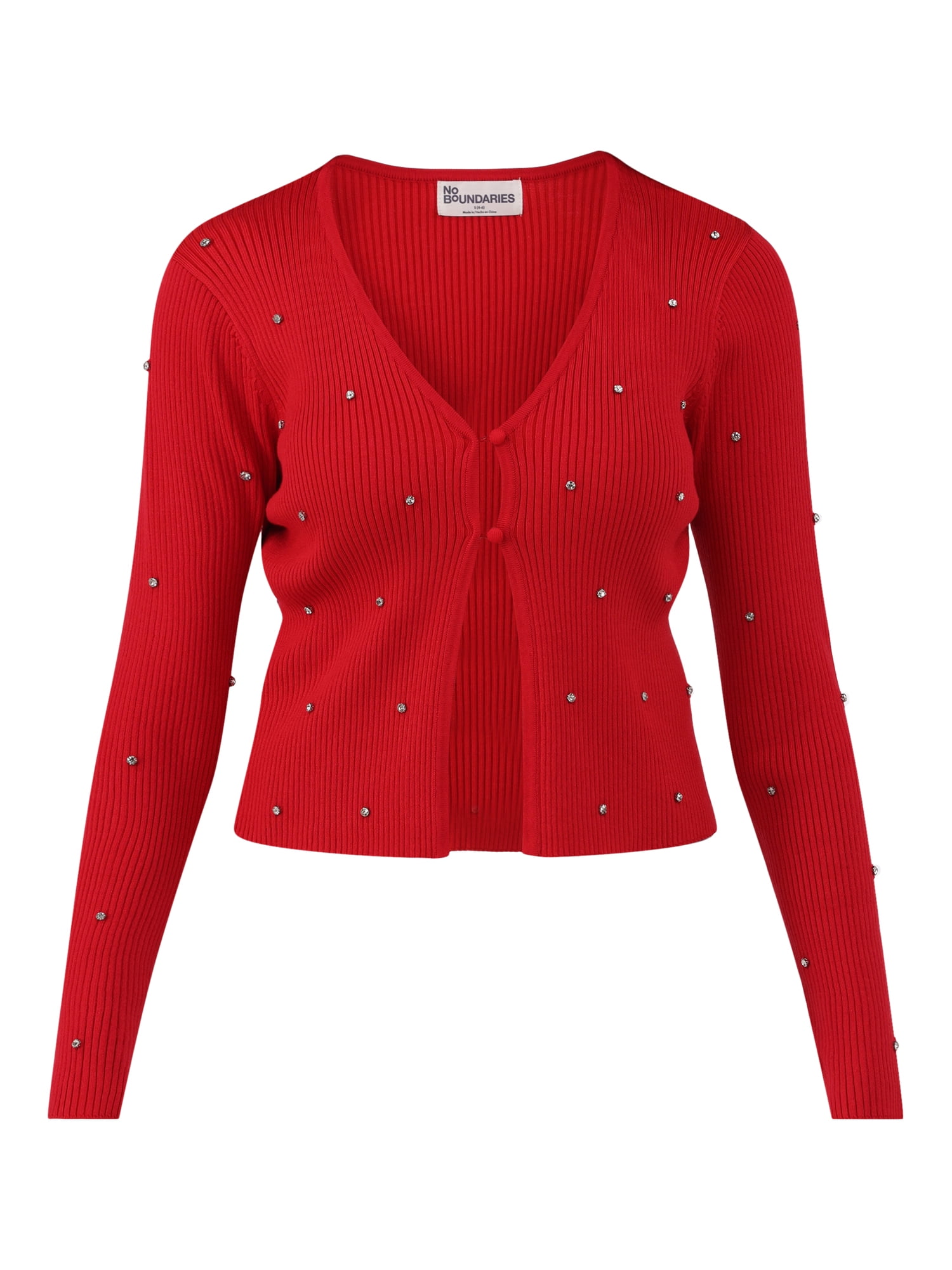 No Boundaries Rhinestone Cardigan, Women's