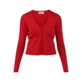 thumbnail image 5 of No Boundaries Ribbed Rhinestone Cardigan, Women’s and Women’s Plus, 5 of 5