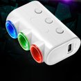 thumbnail image 2 of Shisuyan Car Charging Splitter Car Cigarette Lighter Charger Copper Construction 1Set, 2 of 8