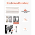 thumbnail image 6 of VEVOR Continuous Bag Band Sealing Machine,0.24-0.47 in/6-12 mm Seal Width, Vertical Band Sealer Machine with Digital Temperature Control, Carbon Steel Bag Sealer for 0.02-0.8 mm Plastic Bags Films, 6 of 10