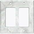 thumbnail image 6 of Metal Light Switch Plate Outlet Cover (Image of Marble Gray MAR032), 6 of 13