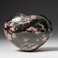 thumbnail image 3 of Polished Imperial Rhodonite Heart from Madagascar (400 grams), 3 of 3