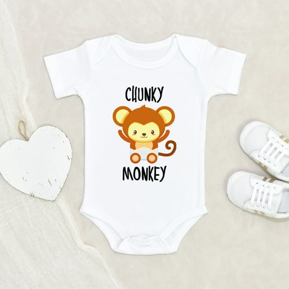 Funny Baby Clothes - Chunky Monkey Baby Clothes - Cute Animals Baby Clothes - Newborn Clothes