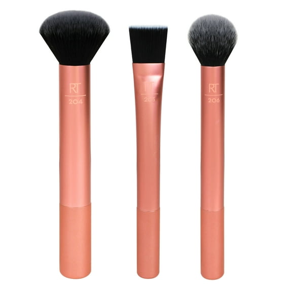 Real Techniques Flawless Base Makeup Brush Set, 3 Piece