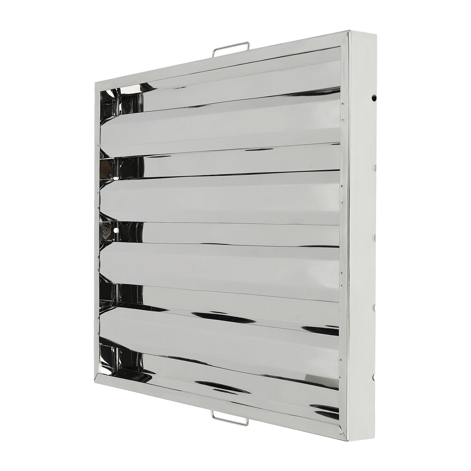 Stainless Steel Range Hood Filter Set of 6, Durable Grease & Oil Baffle Filter for Commercial and Home Kitchens, Easy to Clean and Install, Safe and Efficient Cooking