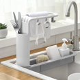 thumbnail image 1 of Sink Sponge Holder Kitchen Sink Organizer Multifunctional Sink Rack Extendable Sink Rack Kitchen Sink Storage Kitchen Sink Towels Kitchen, 1 of 4