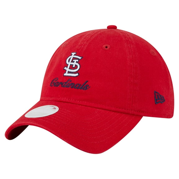 Women's-New Era  Red St. Louis Cardinals Preppy Team 9TWENTY Adjustable Hat