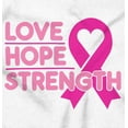 thumbnail image 2 of Breast Cancer Love Hope Strength Zip Hoodie Sweatshirt Women Brisco Brands S, 2 of 6