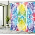 thumbnail image 5 of Ambesonne Ombre Shower Curtain, Rainbow Grunge, 69"Wx84"L, Multicolor, 5 of 5