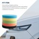thumbnail image 3 of 5PCS 6 Inch (150mm) Flat Sponge Light Yellow Light Yellowing Pad Polishing Pad Kit Car Polisher, 3 of 5