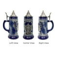 thumbnail image 3 of Oktoberfest Haus Blue Ceramic Germany Eagle Stein Mug with Metal Medallion and Engraved Metal Lid - .6 L, 3 of 7