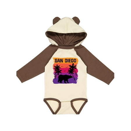 

Inktastic San Diego California Sunset Gift Baby Boy or Baby Girl Long Sleeve Bodysuit
