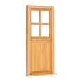 thumbnail image 4 of Dollhouse Door, Exquisite Workmanship Unpaint Mini Door Simulation 1:12 Scale  For Kids, 4 of 8