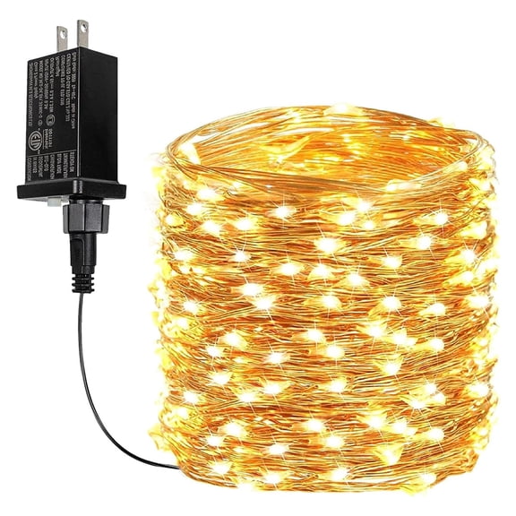 66Ft 200 LED Fairy Lights Plug in, Waterproof String Lights Outdoor & Indoor 8 Modes Christmas Light Bedroom Decor, Timer Twinkle Lights for Girl's Room Garden Party Christmas Decorations