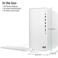 thumbnail image 3 of New HP High-Performance Desktop TP01-3016 PC,Intel Core i5-12400 6 Cores,32GB RAM,2TB PCIe SSD,Wi-Fi 6 , Bluetooth,Long Battery Life,Windows 11 Pro,Snow White, 3 of 6
