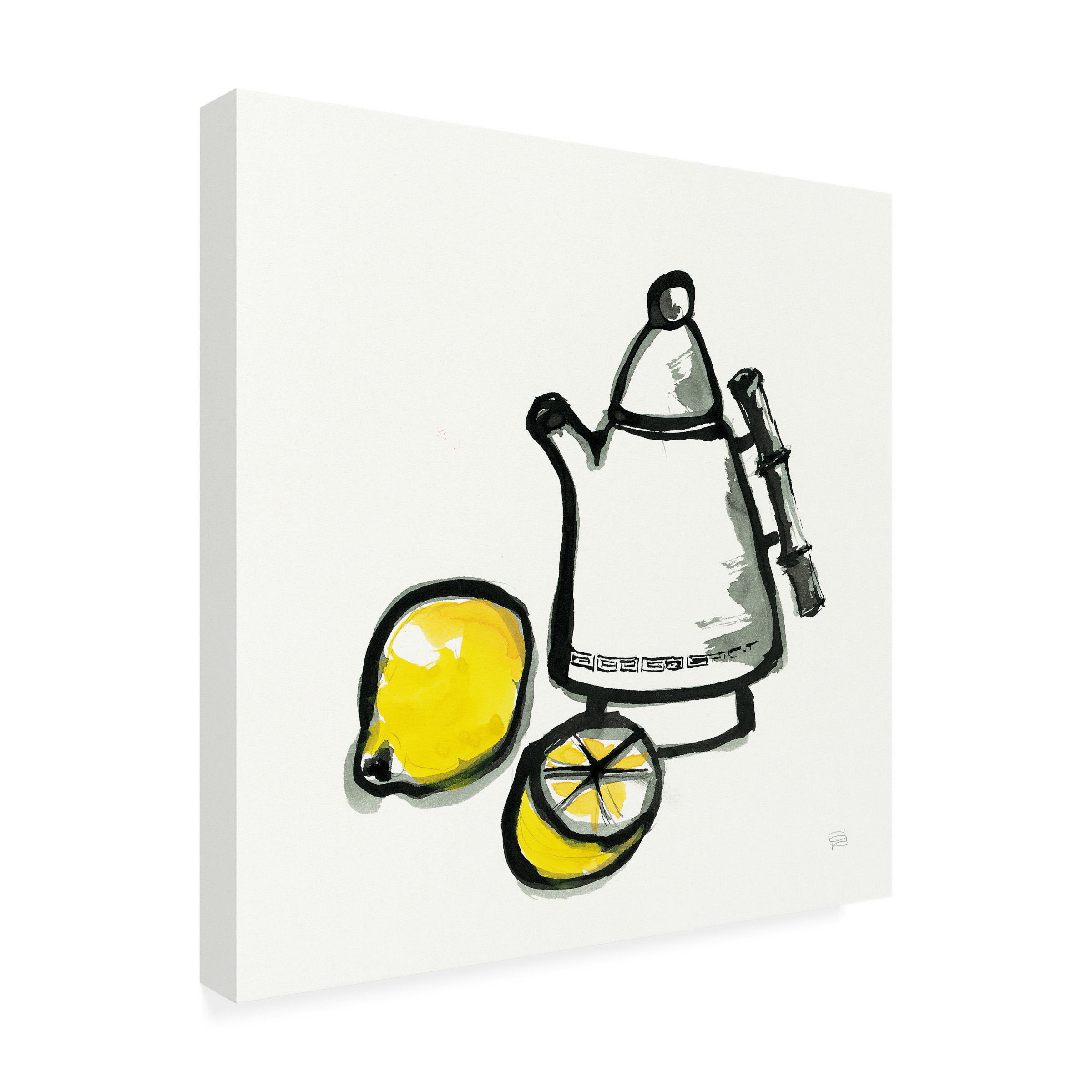 Trademark Fine Art 'Tea and Lemons' Canvas Art by Chris Paschke