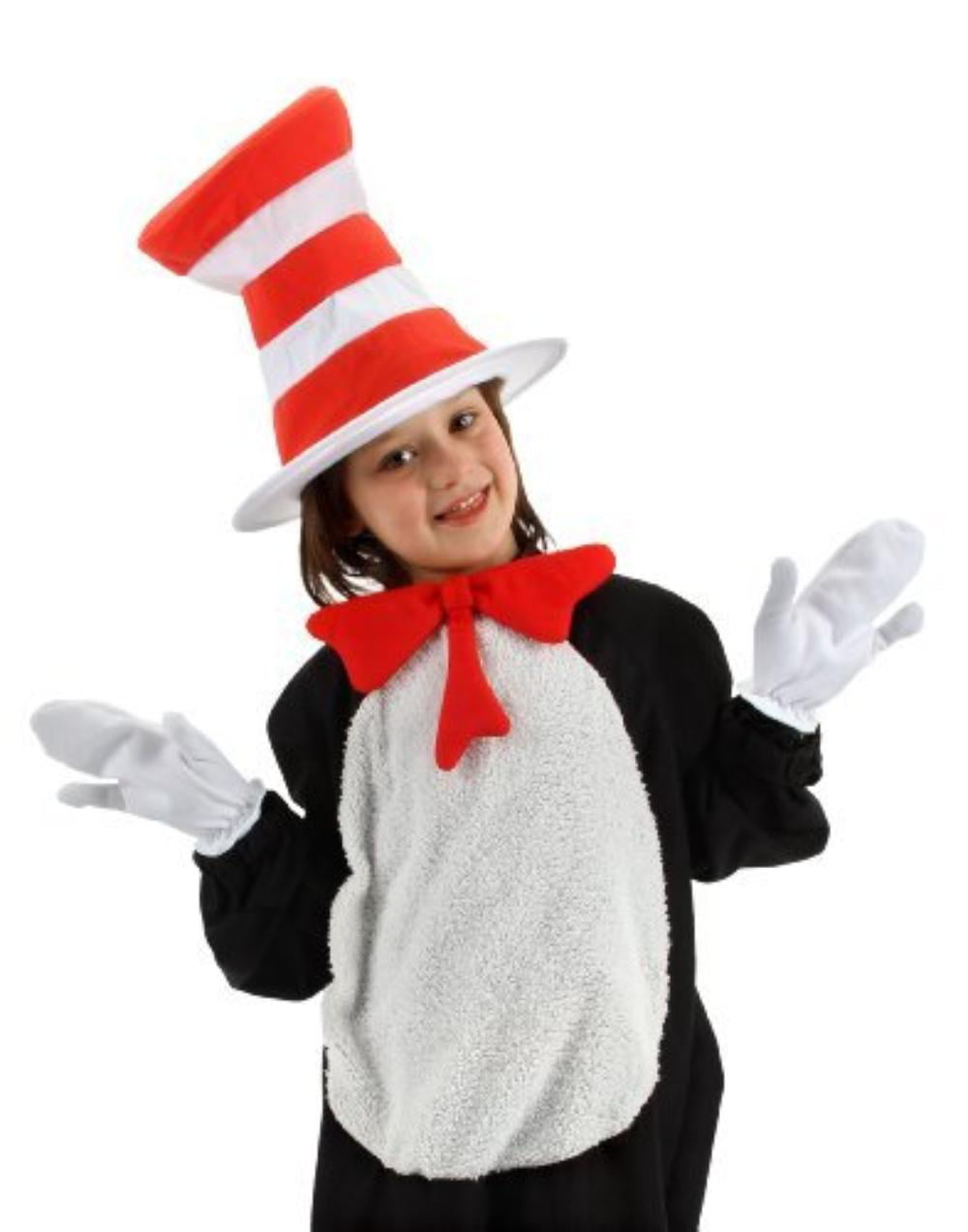 Seuss Striped Hat Fancy Dress Halloween Child Costume Accessory Cat in Hat Dr 