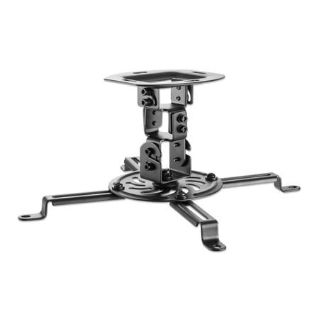 UPC: 0766623461184 | Manhattan Universal Projector Ceiling Mount – Load Carrying Capacity 29.7 lbs. – Tilt  Swivel and Rotate – Black
