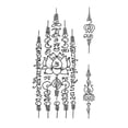 thumbnail image 1 of Waterproof Thai Style Queen Memorial Temporary Tattoo Sticker | Large Arm Body Art Decal for Events, Festivals & Cosplay, Easy Application & Removal, 1 of 8