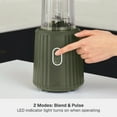 thumbnail image 4 of Thyme & Table 900 W 25 oz Single Serve Blender with Tritan Vessel, Smart Seal Lid and Straw, 6-Point Stainless Steel Blade, Dusty Moss, 4 of 11