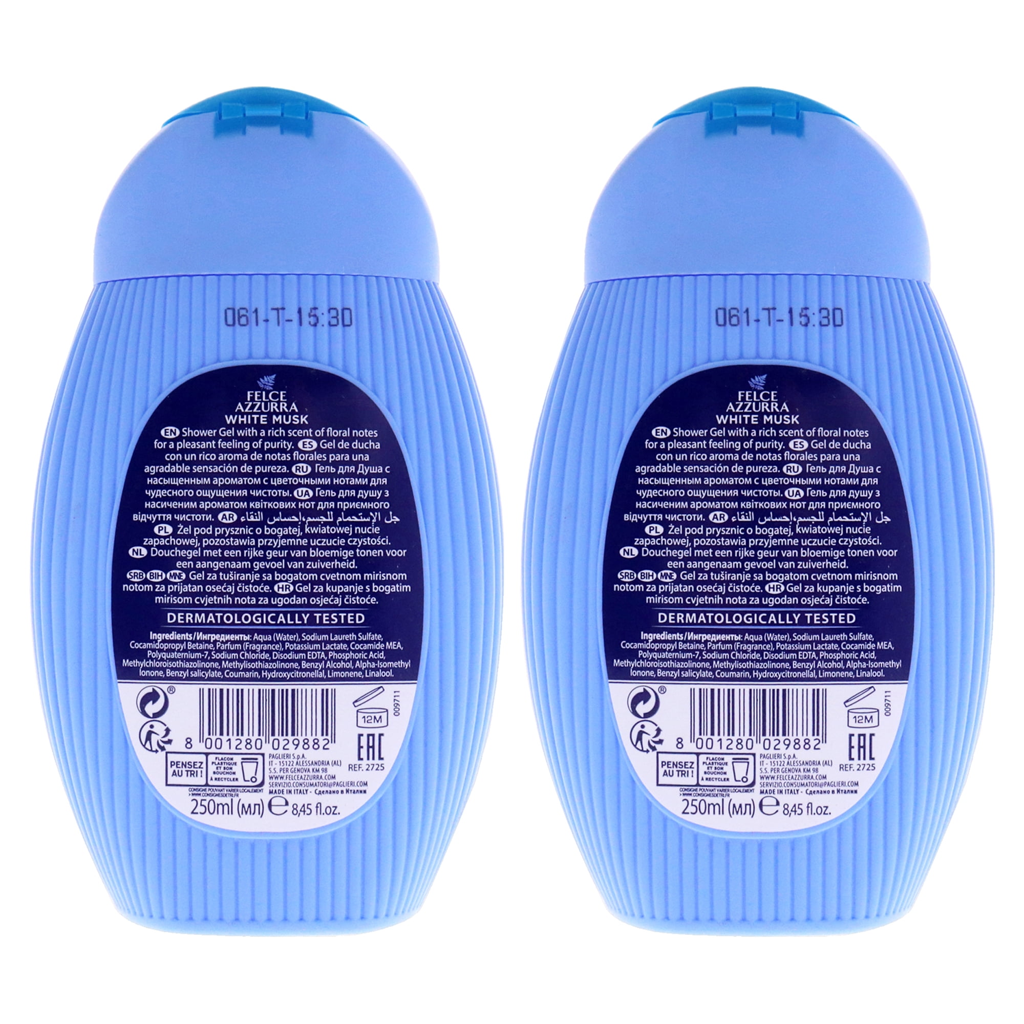 Felce Azzurra White Musk - Pack of 2 , 8.4 oz Shower Gel - Walmart.com