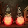 thumbnail image 2 of Yidarton Gray Hat LED Light Dwarfs Doll Christmas Knitted Wool Faceless Doll Pendant, 2 of 12