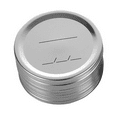 thumbnail image 1 of 50PCS Jar Lids Wide Mouth Canning Lids Reusable Metal Canning Jar Leak-Proof Split-Type Canning Caps 86mm,50 x Mason Jar Lids,Silver, 1 of 8